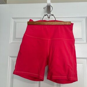 Lululemon Athletica Pink Biker Shorts 6”